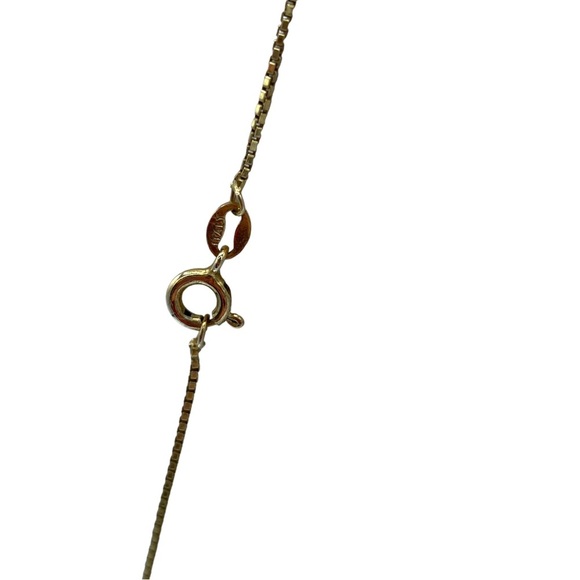 Vintage black Cloisonné black Easter egg shape long gold Sterling silver chain - Picture 10 of 13